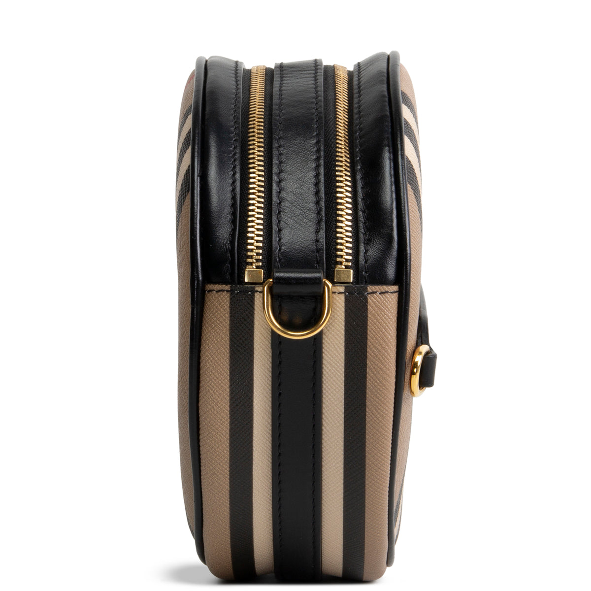 BURBERRY Icon Strip Round Crossbody E - Canvas