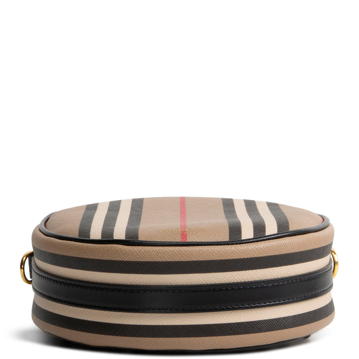 BURBERRY Icon Strip Round Crossbody E - Canvas