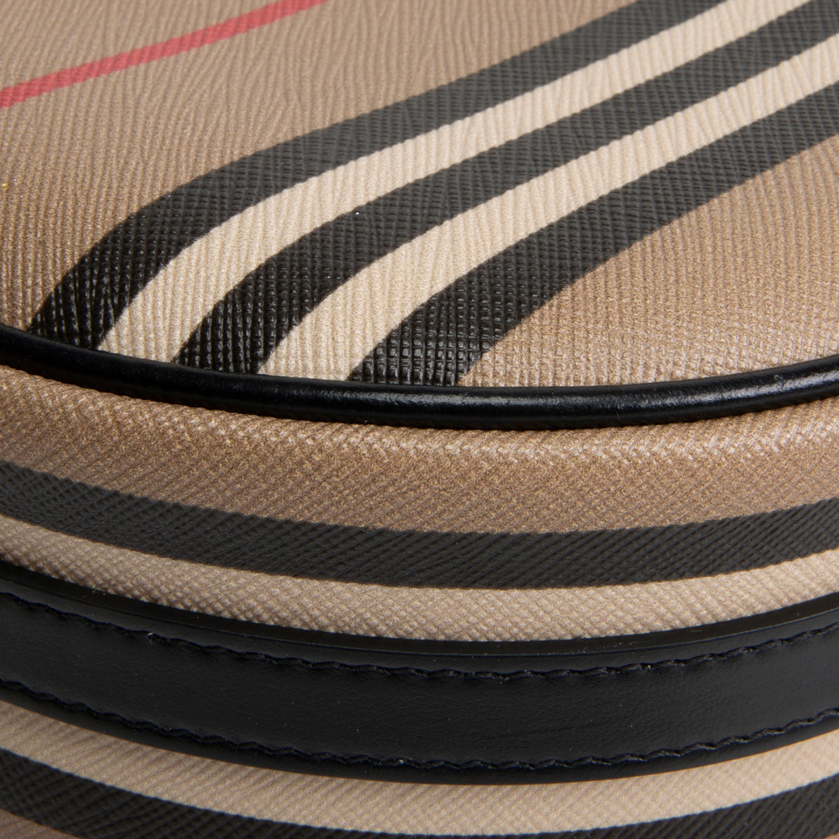 BURBERRY Icon Strip Round Crossbody E - Canvas