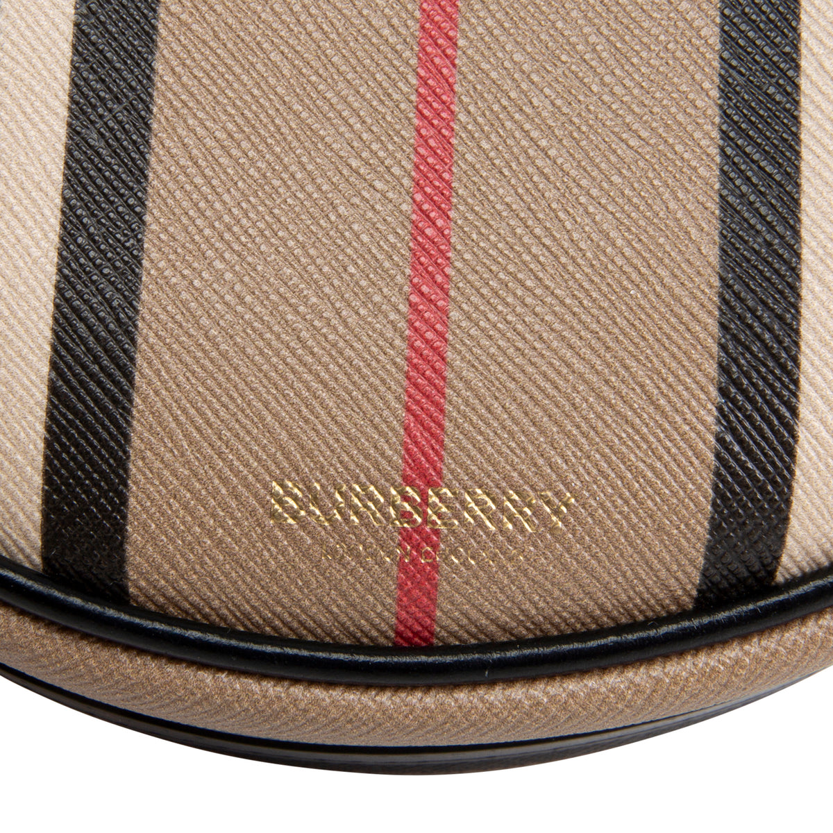 BURBERRY Icon Strip Round Crossbody E - Canvas