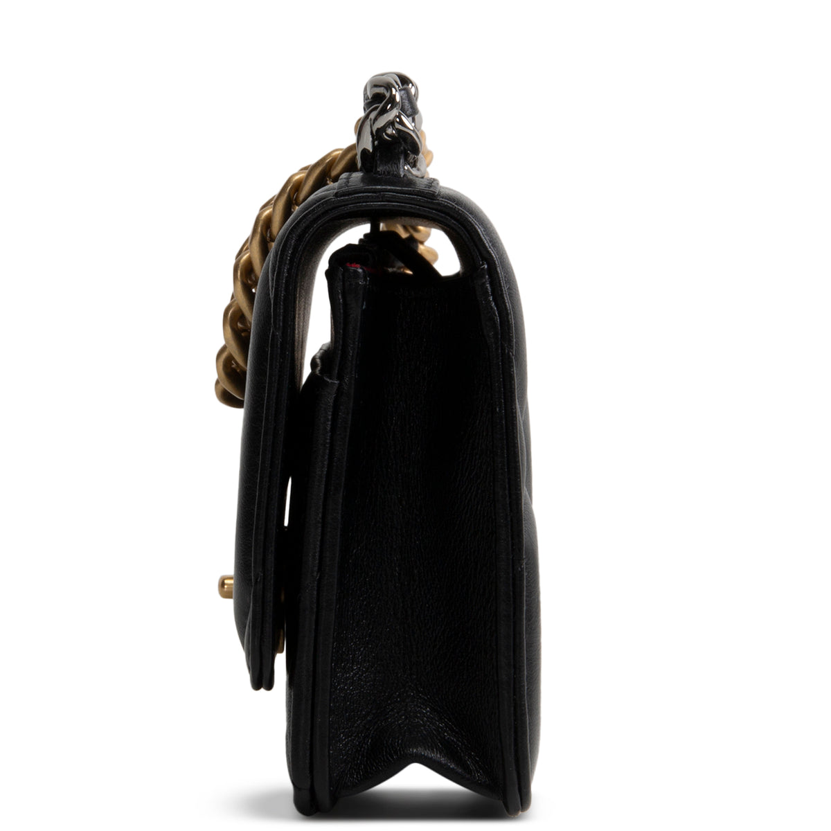 CHANEL Lambskin 19 Wallet On Chain - Black