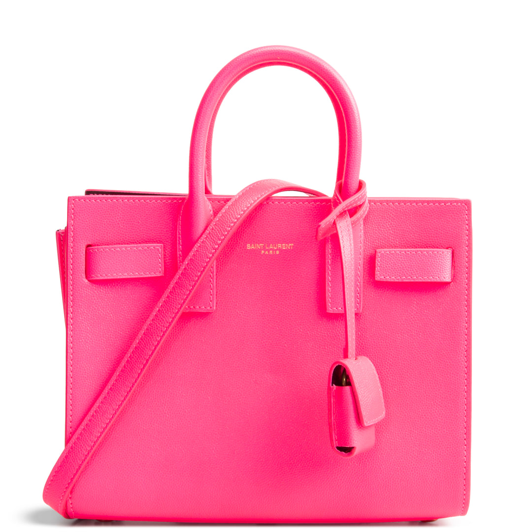 SAINT LAURENT Sac de Jour Nano - Neon Pink