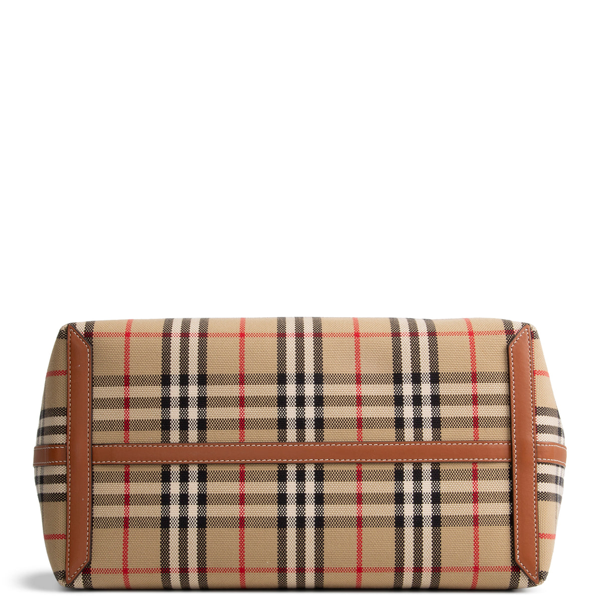 BURBERRY Check Tote w/ Pouch