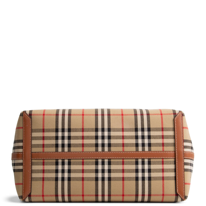BURBERRY Check Tote w/ Pouch