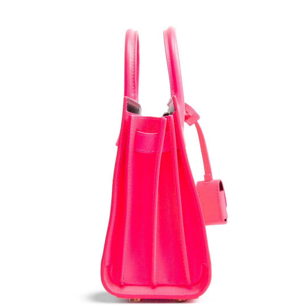 SAINT LAURENT Sac de Jour Nano - Neon Pink