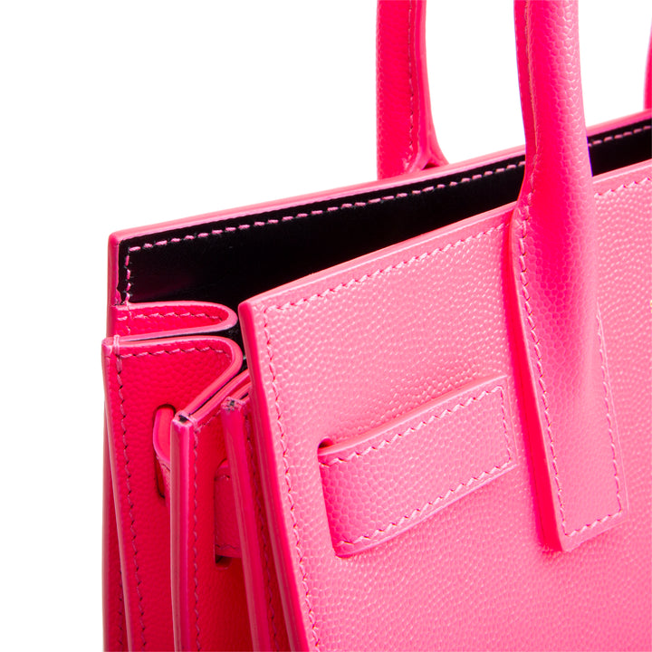 SAINT LAURENT Sac de Jour Nano - Neon Pink
