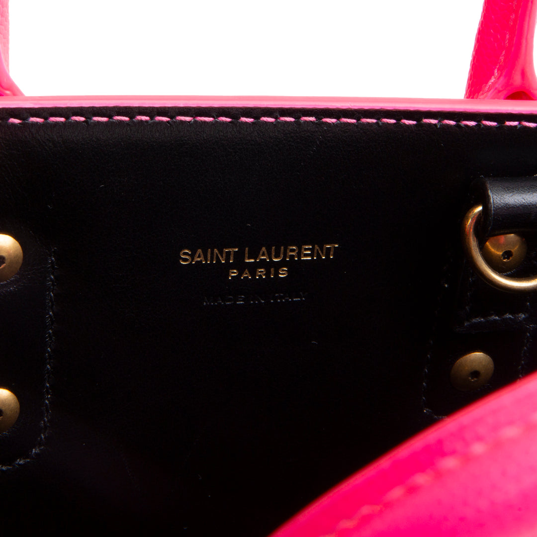 SAINT LAURENT Sac de Jour Nano - Neon Pink