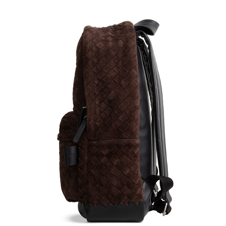 BOTTEGA VENETA Intrecciato Suede Backpack