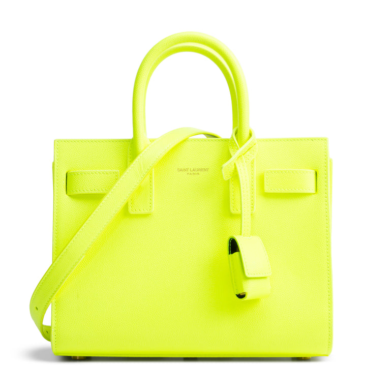 SAINT LAURENT Sac de Jour Nano - Neon Yellow