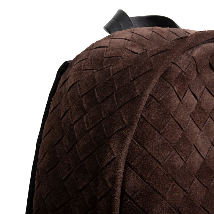 BOTTEGA VENETA Intrecciato Suede Backpack