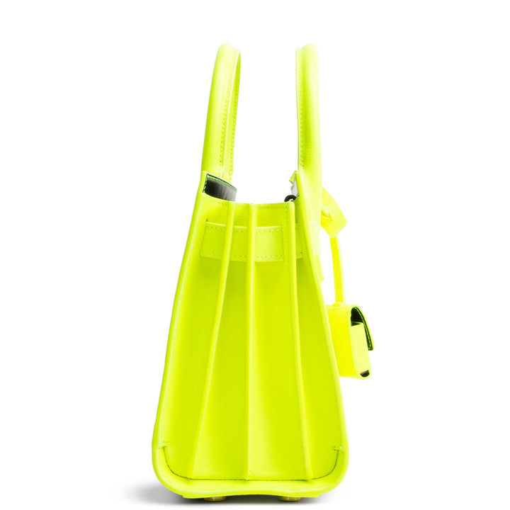 SAINT LAURENT Sac de Jour Nano - Neon Yellow