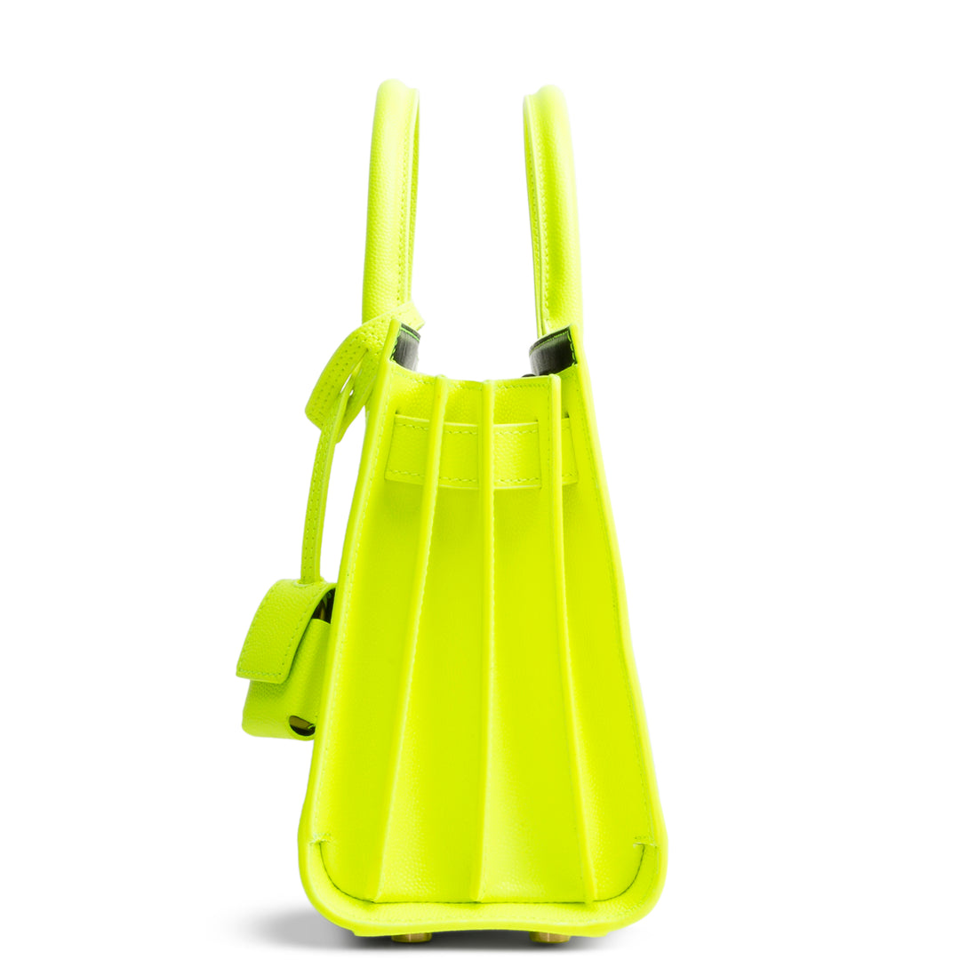 SAINT LAURENT Sac de Jour Nano - Neon Yellow