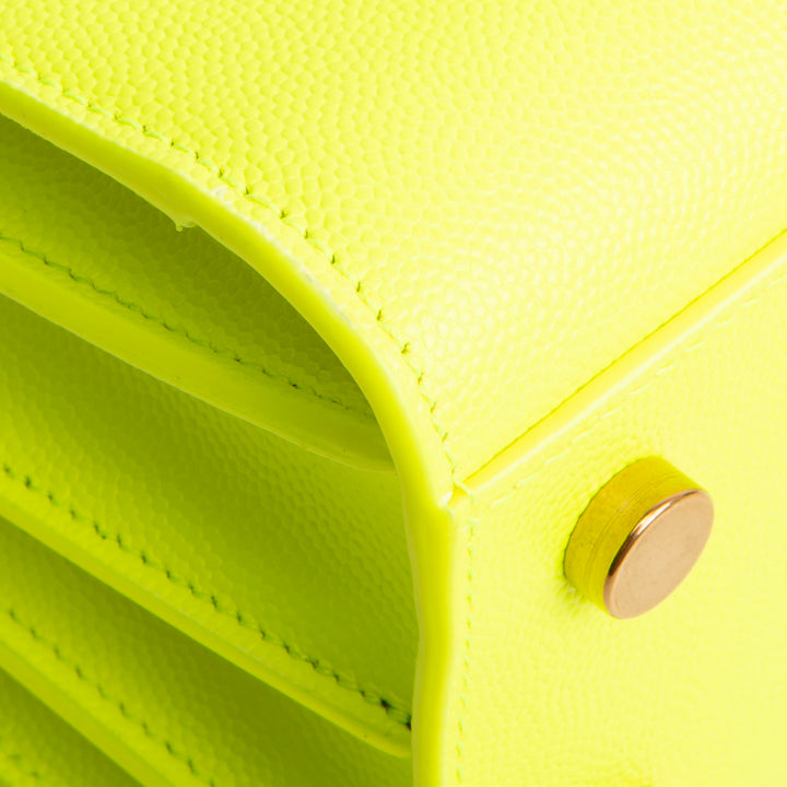 SAINT LAURENT Sac de Jour Nano - Neon Yellow