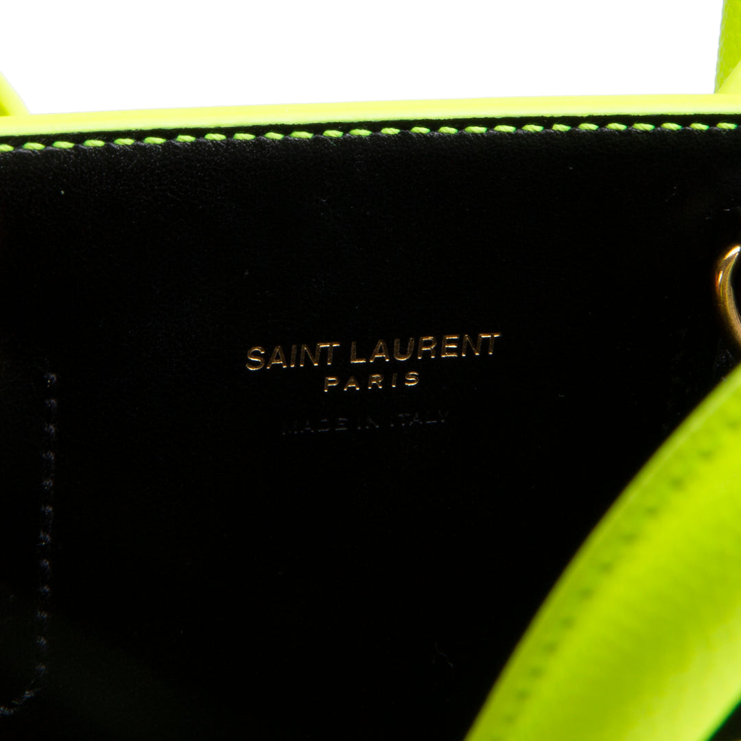 SAINT LAURENT Sac de Jour Nano - Neon Yellow