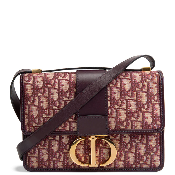 DIOR Oblique 30 Montaigne - Burgundy