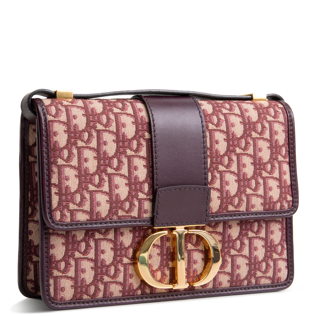 DIOR Oblique 30 Montaigne - Burgundy