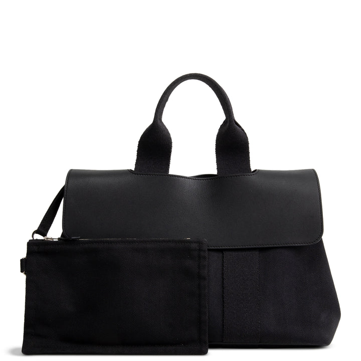 HERMES Toile Swift Valparaiso PM Tote - Palladium Hardware