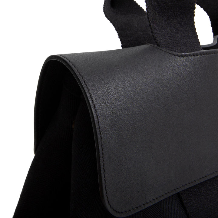 HERMES Toile Swift Valparaiso PM Tote - Palladium Hardware