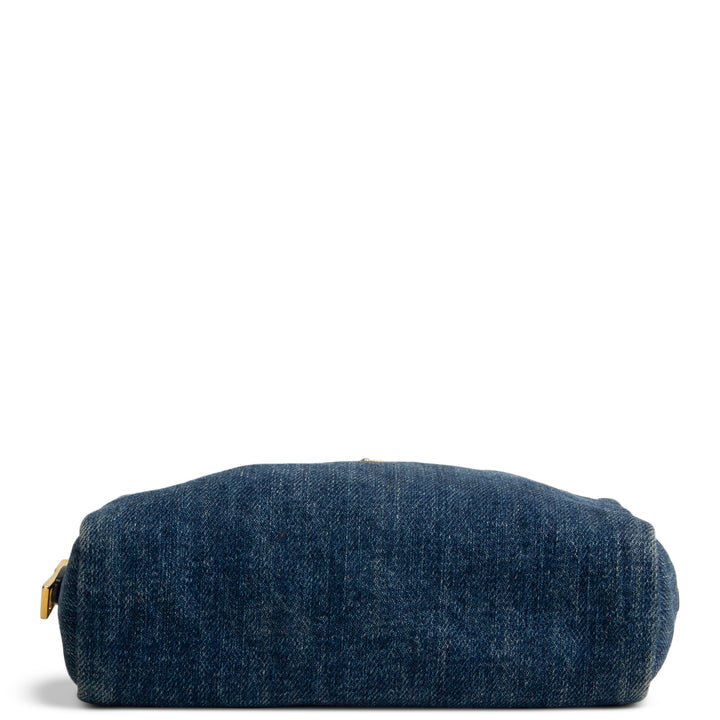 PRADA Denim Cosmetic Bag - Blue OUTLET FINAL SALE