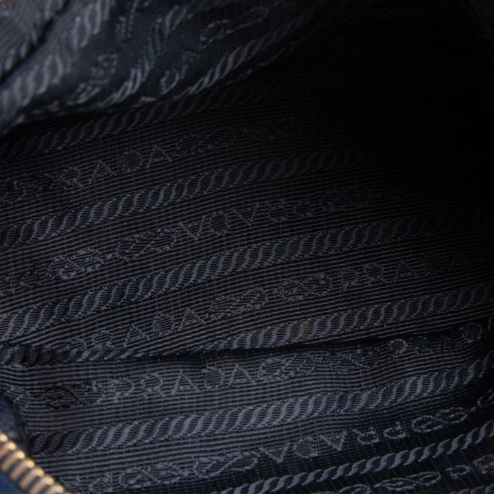 PRADA Denim Cosmetic Bag - Blue OUTLET FINAL SALE