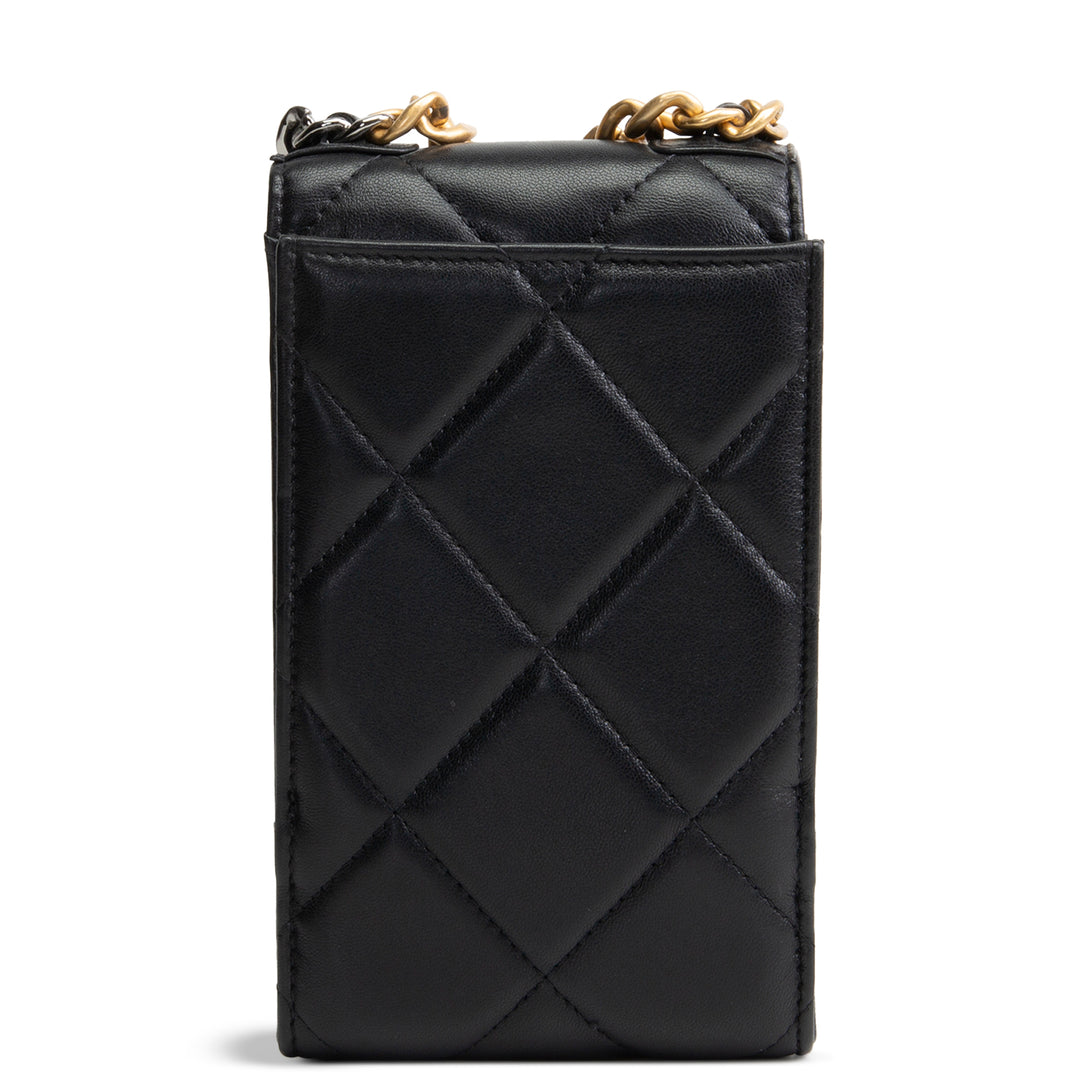 CHANEL Chanel 19 Phone Holder w/ Chain