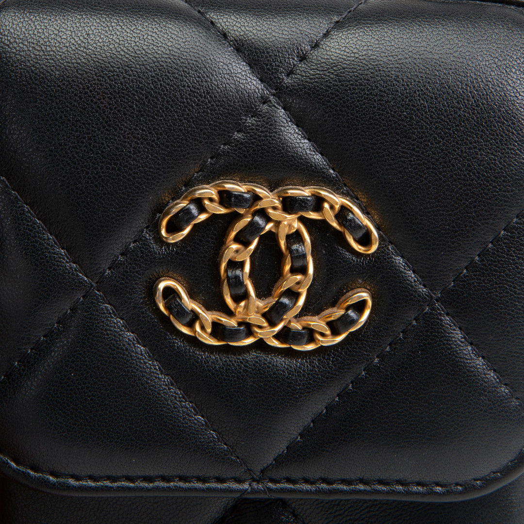CHANEL Chanel 19 Phone Holder w/ Chain