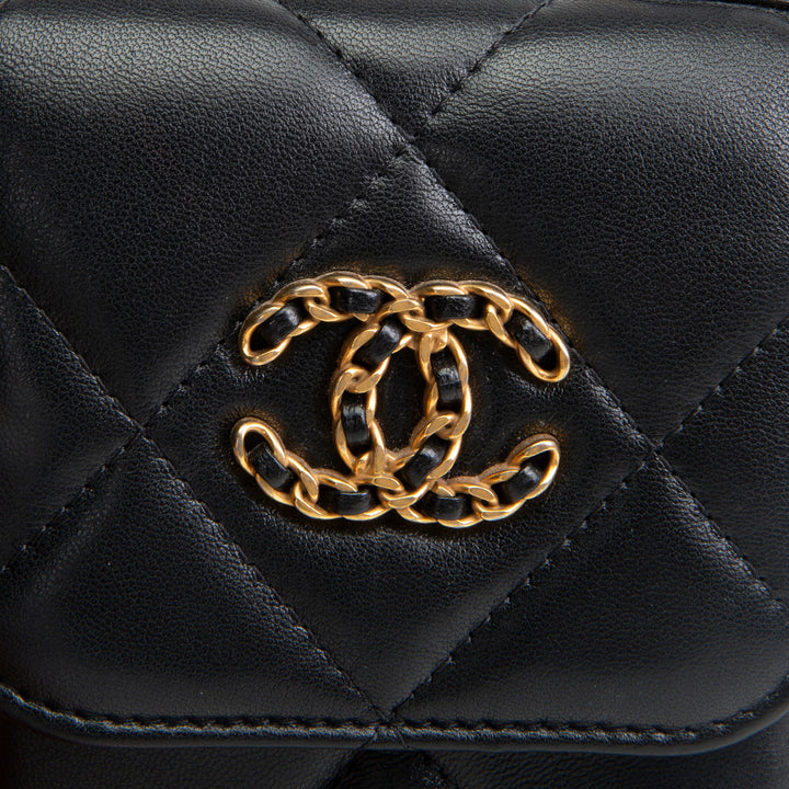 CHANEL Chanel 19 Phone Holder w/ Chain