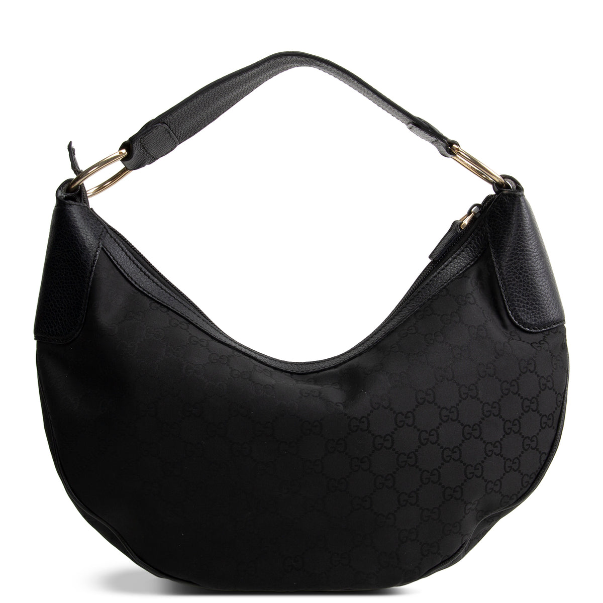 GUCCI GG Nylon Half Moon Hobo
