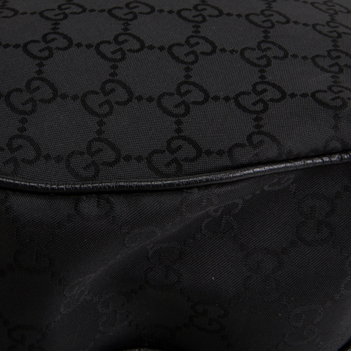 GUCCI GG Nylon Half Moon Hobo