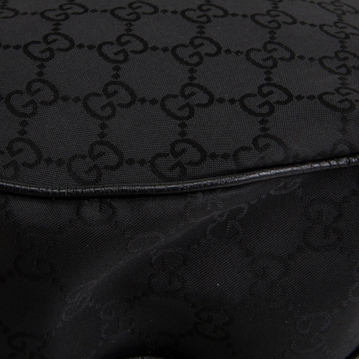 GUCCI GG Nylon Half Moon Hobo