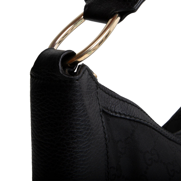 GUCCI GG Nylon Half Moon Hobo