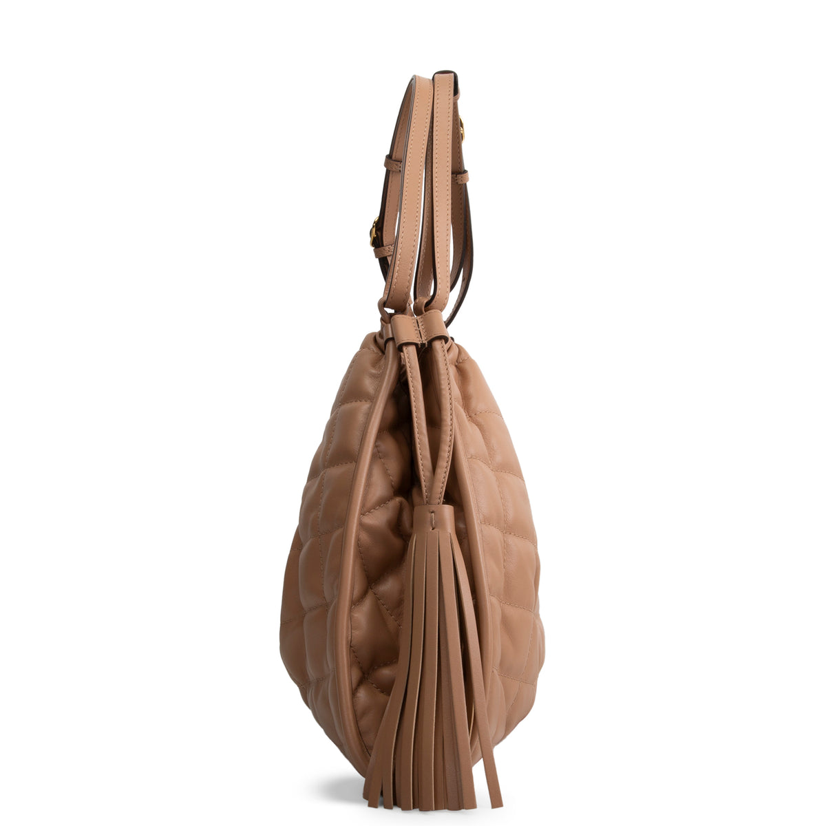 GUCCI Medium Quilted Deco Tote - Nude