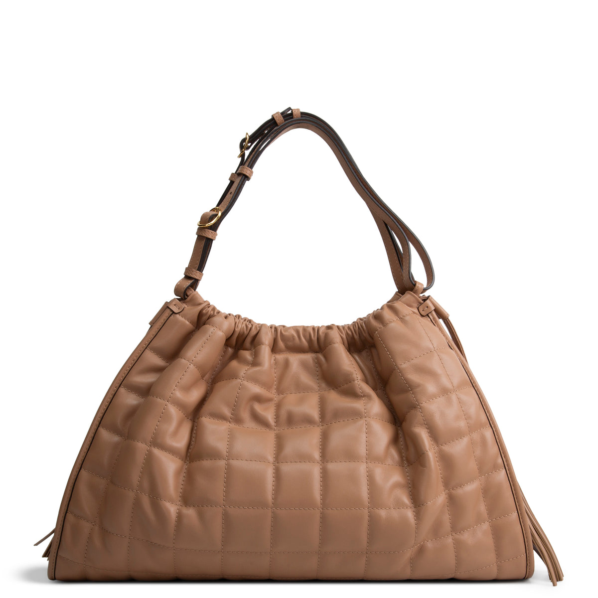GUCCI Medium Quilted Deco Tote - Nude