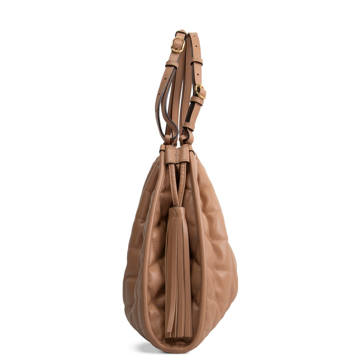 GUCCI Medium Quilted Deco Tote - Nude