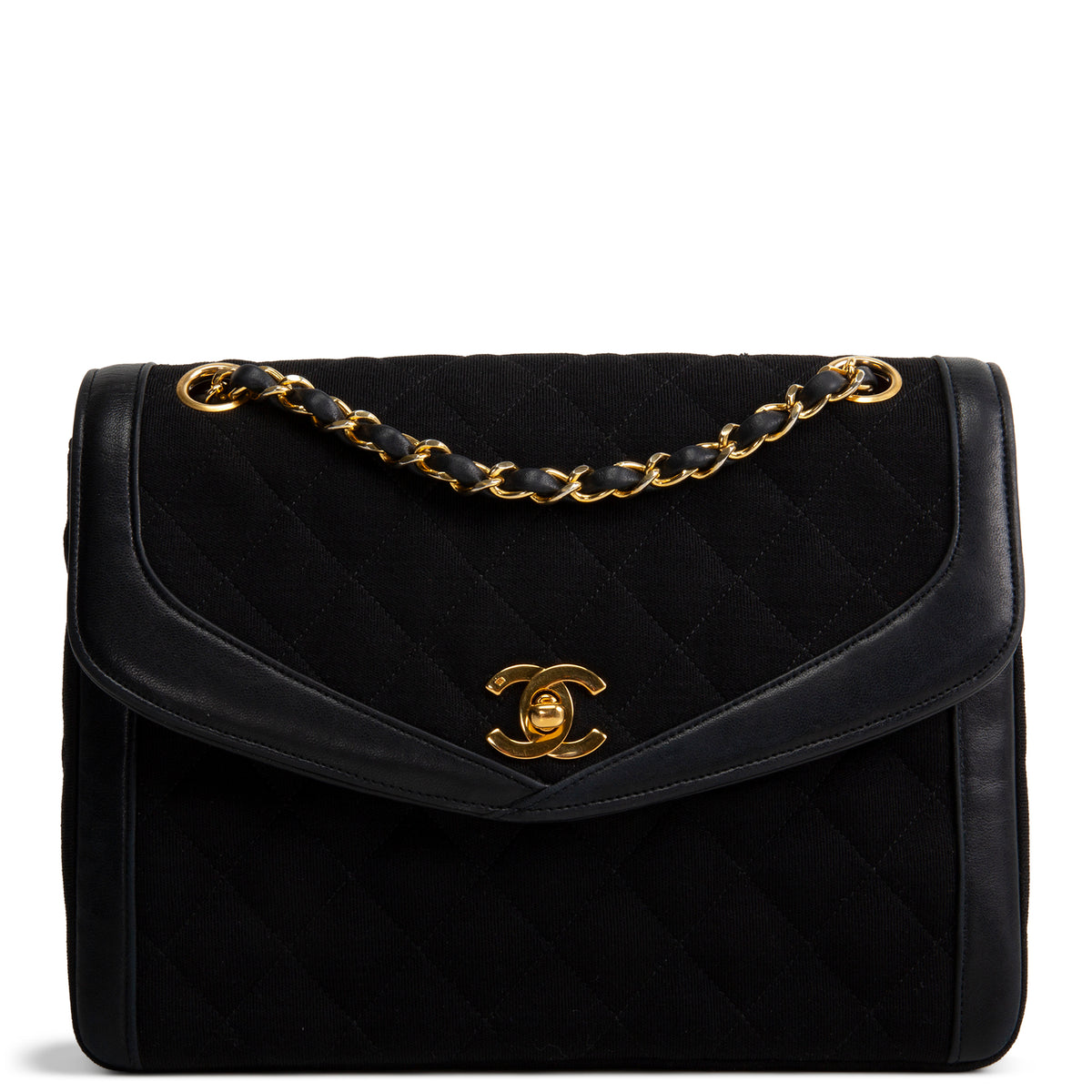 CHANEL Vintage Sac Timeless Jersey Flap Bag