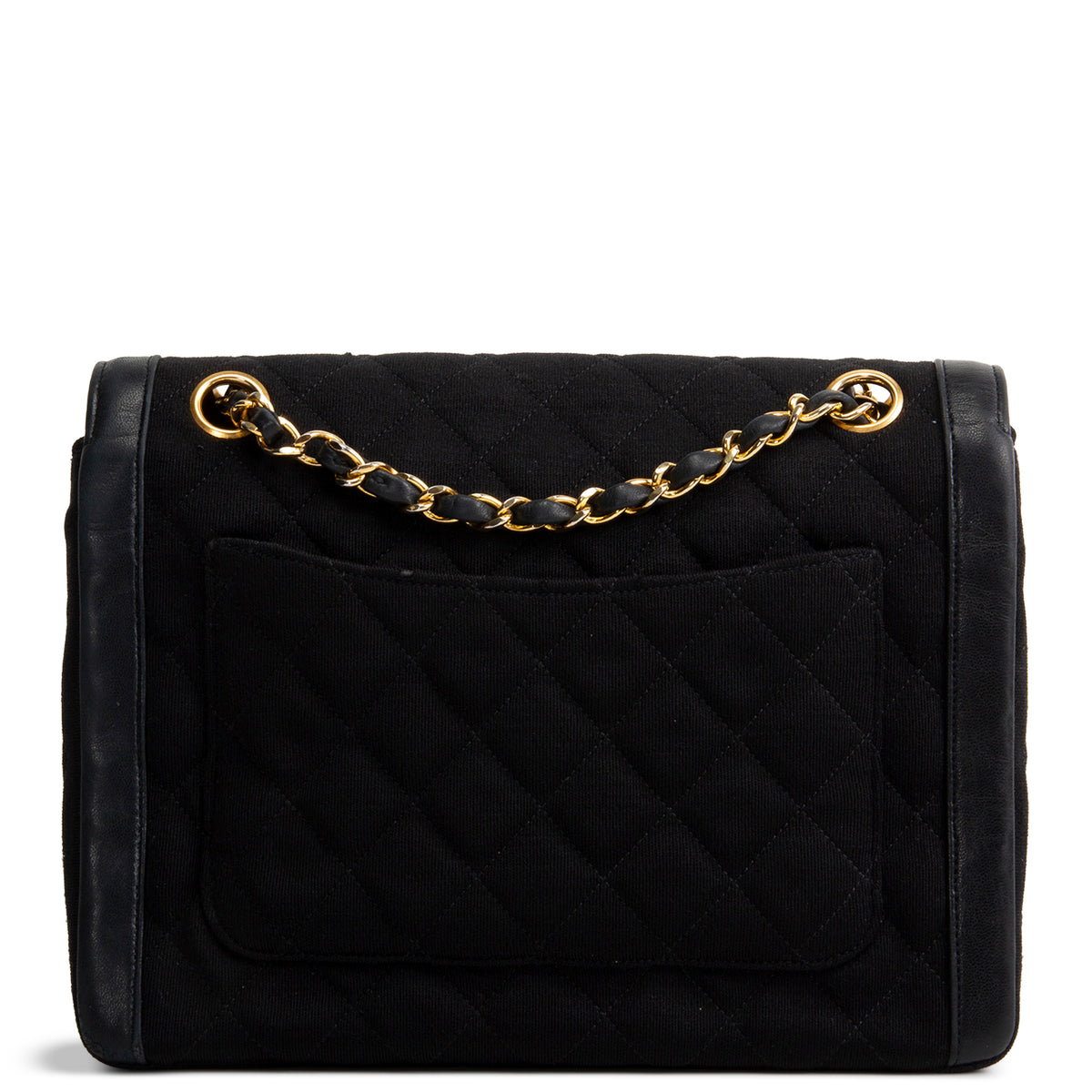 CHANEL Vintage Sac Timeless Jersey Flap Bag