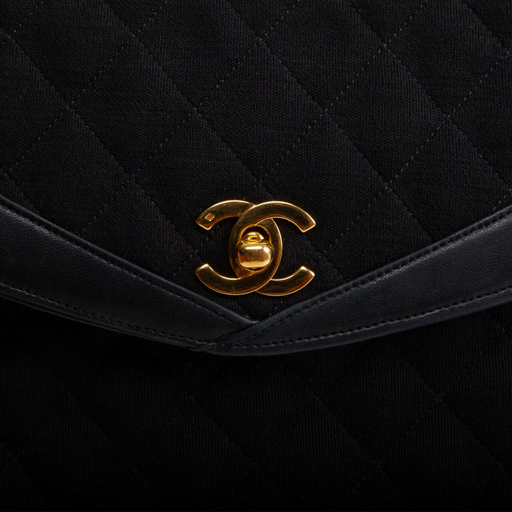 CHANEL Vintage Sac Timeless Jersey Flap Bag