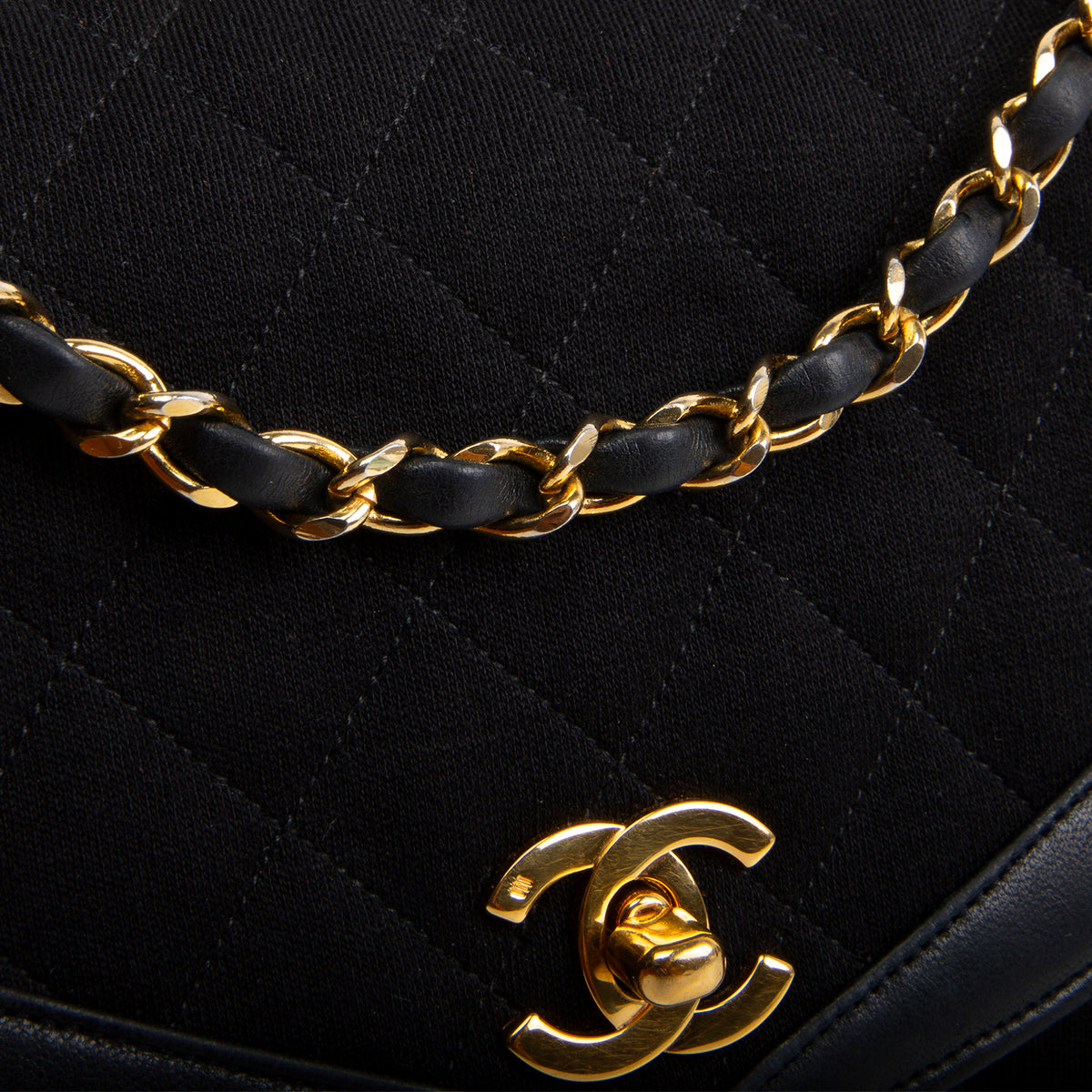 CHANEL Vintage Sac Timeless Jersey Flap Bag