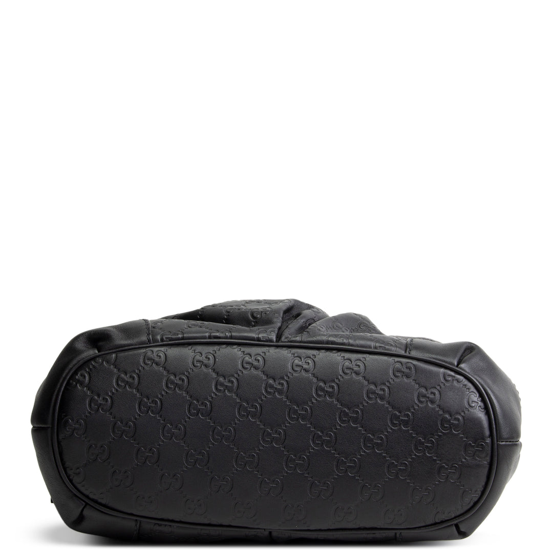 GUCCI Guccissima Sukey Shoulder Bag - Black
