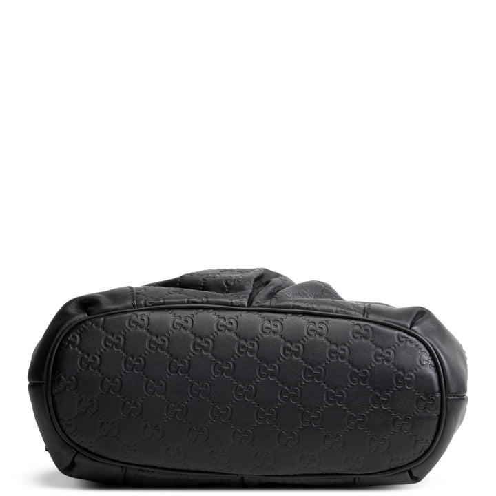 GUCCI Guccissima Sukey Shoulder Bag - Black
