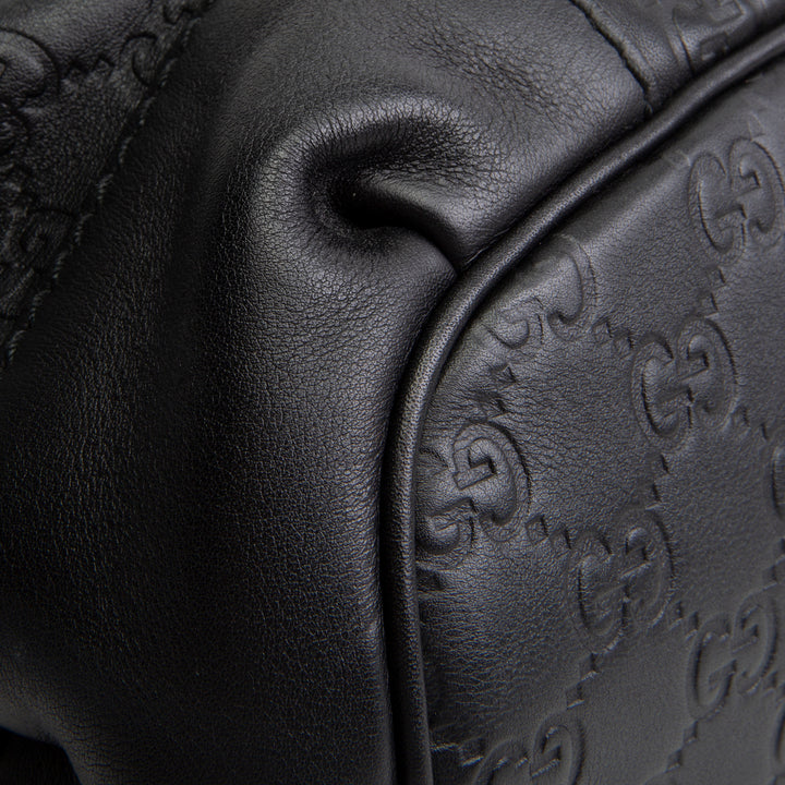 GUCCI Guccissima Sukey Shoulder Bag - Black