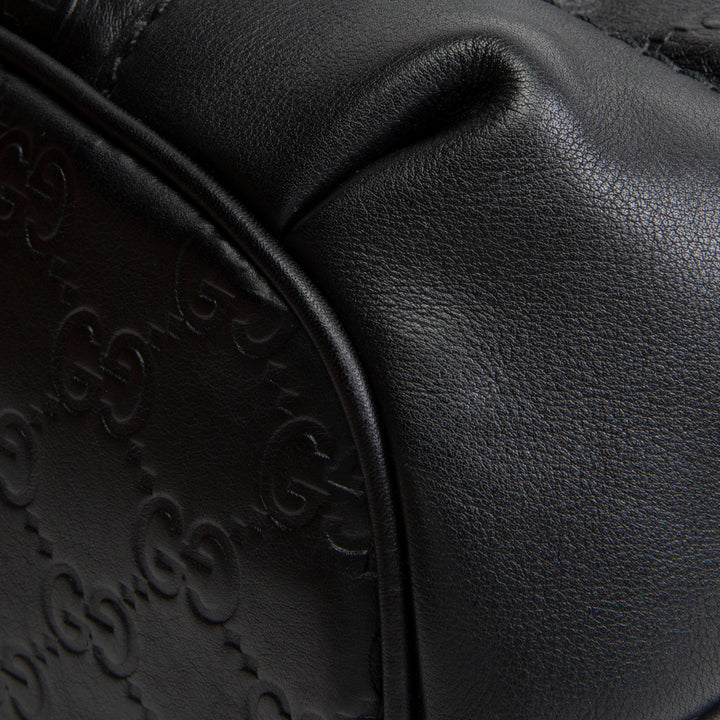 GUCCI Guccissima Sukey Shoulder Bag - Black