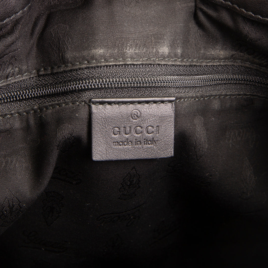 GUCCI Guccissima Sukey Shoulder Bag - Black