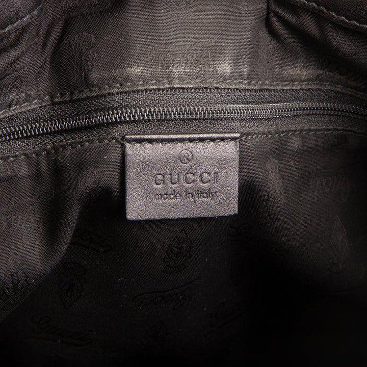 GUCCI Guccissima Sukey Shoulder Bag - Black