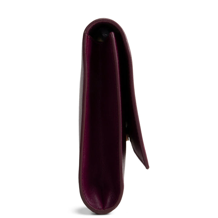 SAINT LAURENT Leather Belle De Jour Clutch