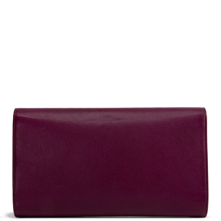 SAINT LAURENT Leather Belle De Jour Clutch
