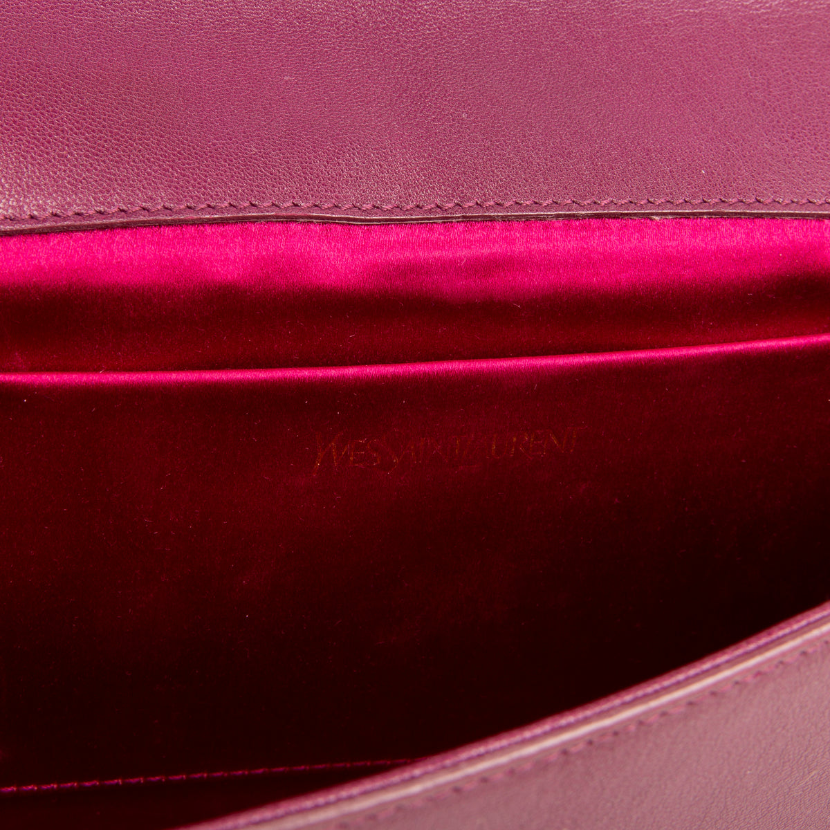 SAINT LAURENT Leather Belle De Jour Clutch