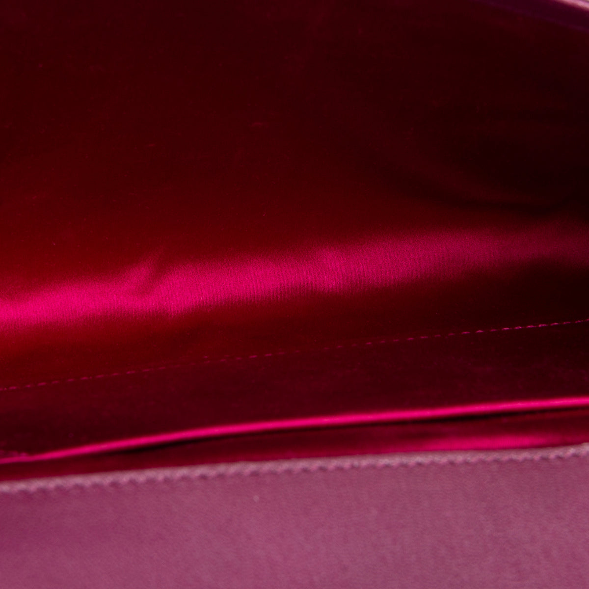 SAINT LAURENT Leather Belle De Jour Clutch