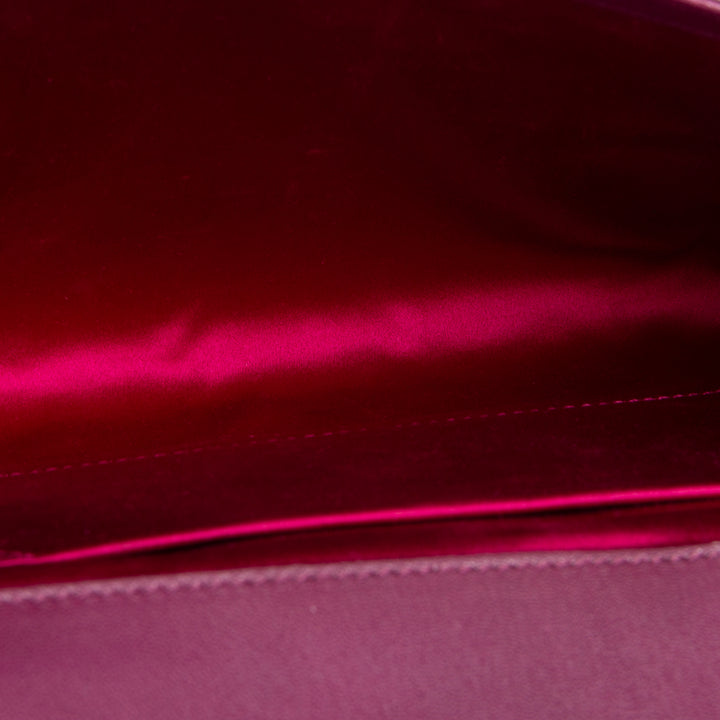 SAINT LAURENT Leather Belle De Jour Clutch