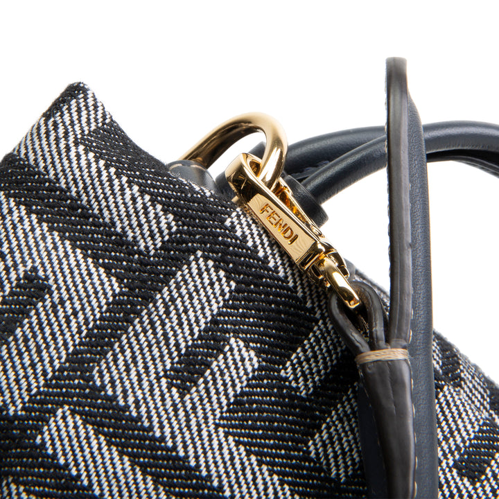 FENDI Small Zucca Denim Mama Baguette - Navy Blue